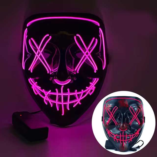 The Purge - Pink LED Mask